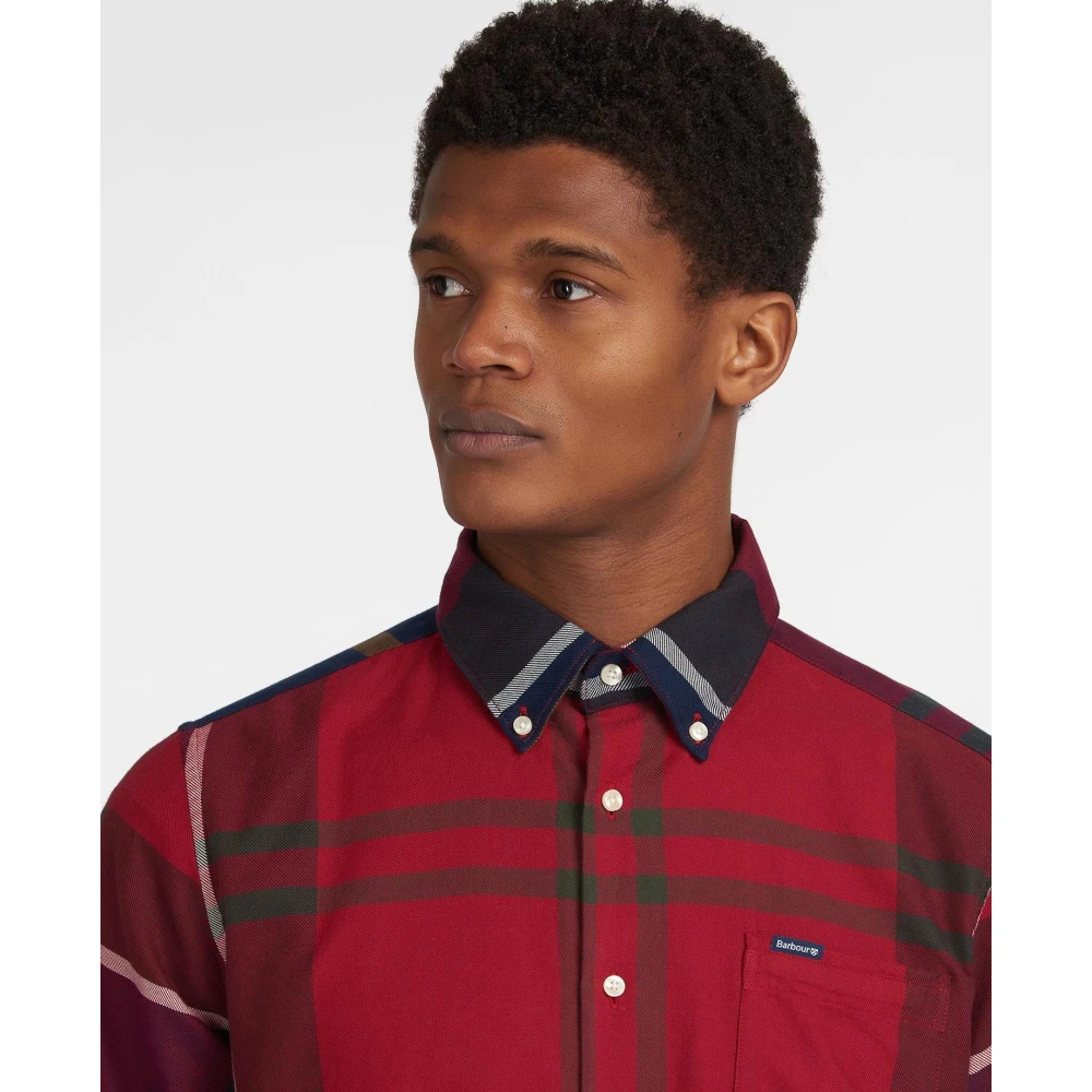 Barbour Rode Dunoon Op Maat Gemaakt Overhemd Multicolor Heren