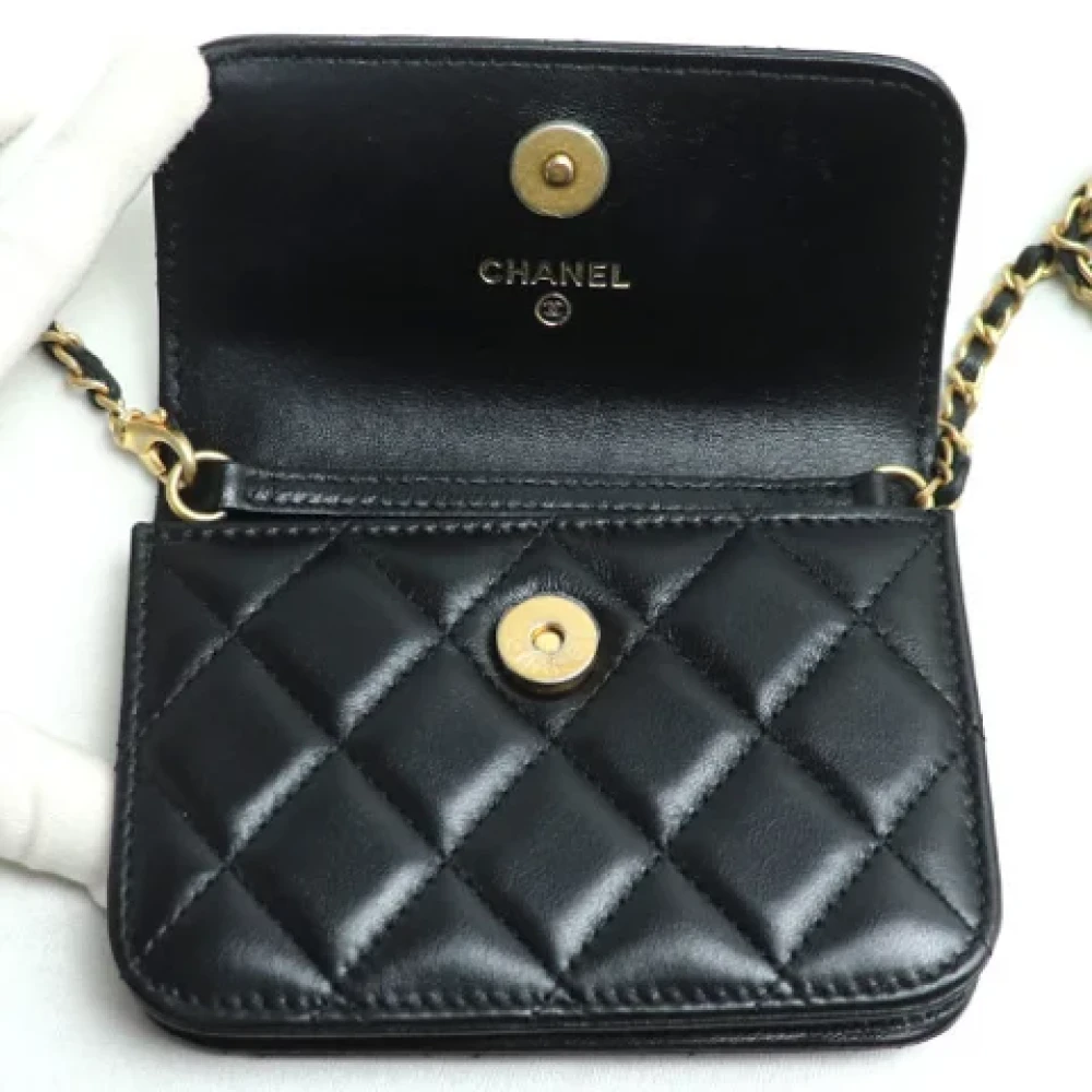 Chanel Vintage Pre-owned Leather chanel-bags Black Dames