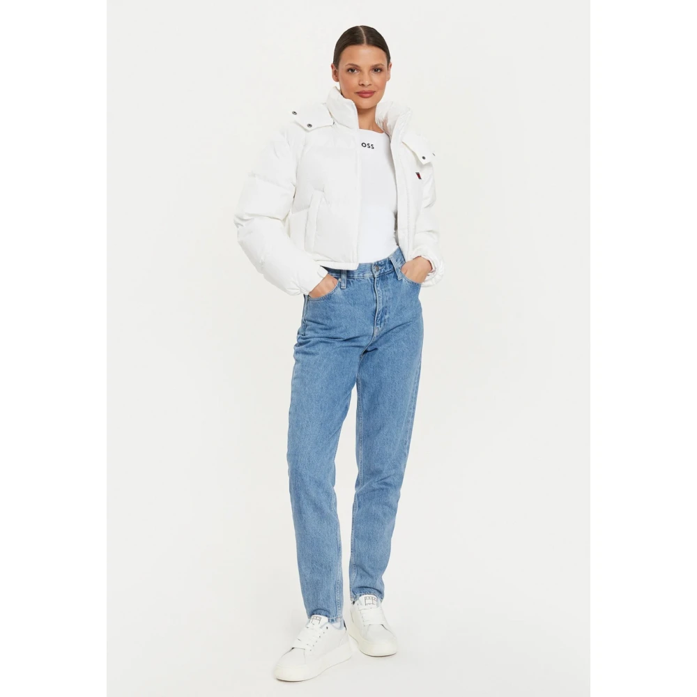 Tommy Jeans Witte Zware Donsjas White Dames