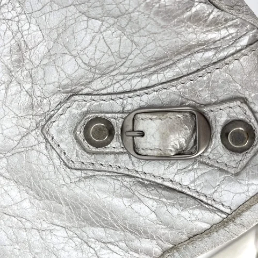 Balenciaga Vintage Pre-owned Leather handbags Gray Dames