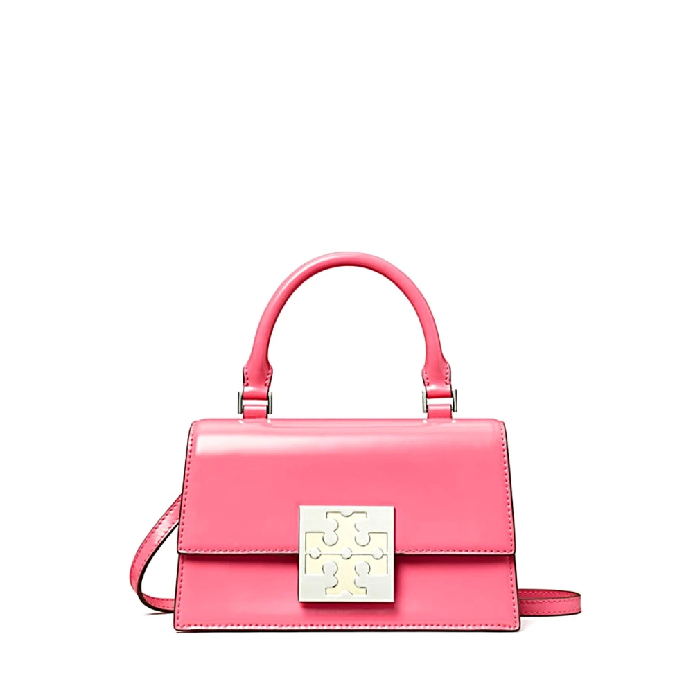 Tory Burch Stilren Läder Väska för Kvinnor Pink, Dam