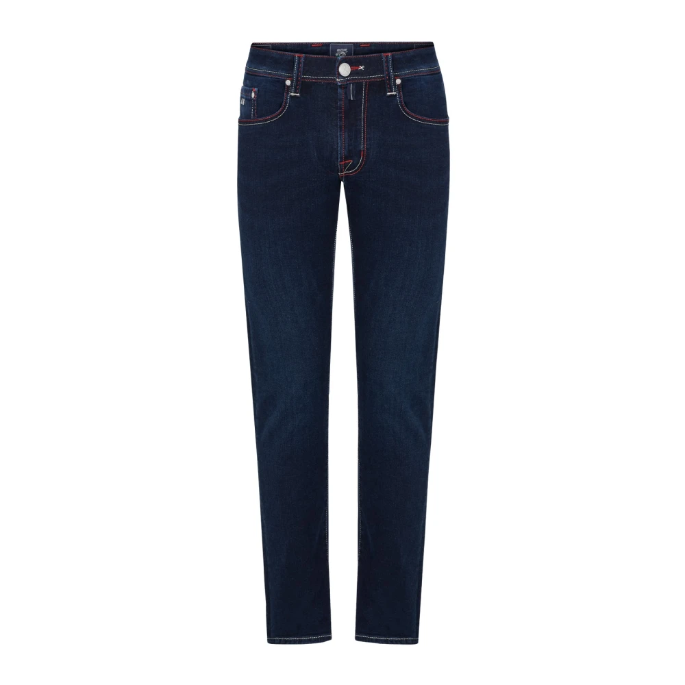 Tramarossa Blauwe Gewassen Denim Jeans Blue Heren