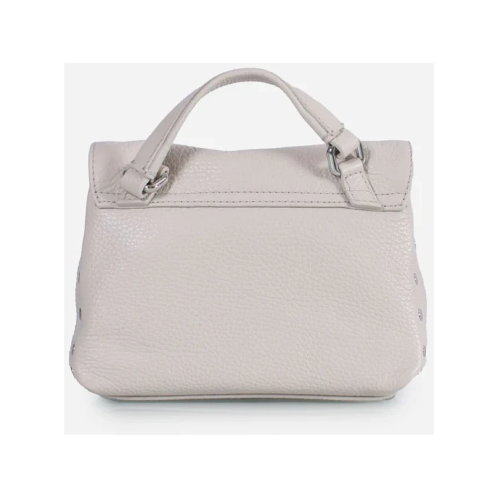 Zanellato Grijze Kalfsleren Schoudertas Gray Dames