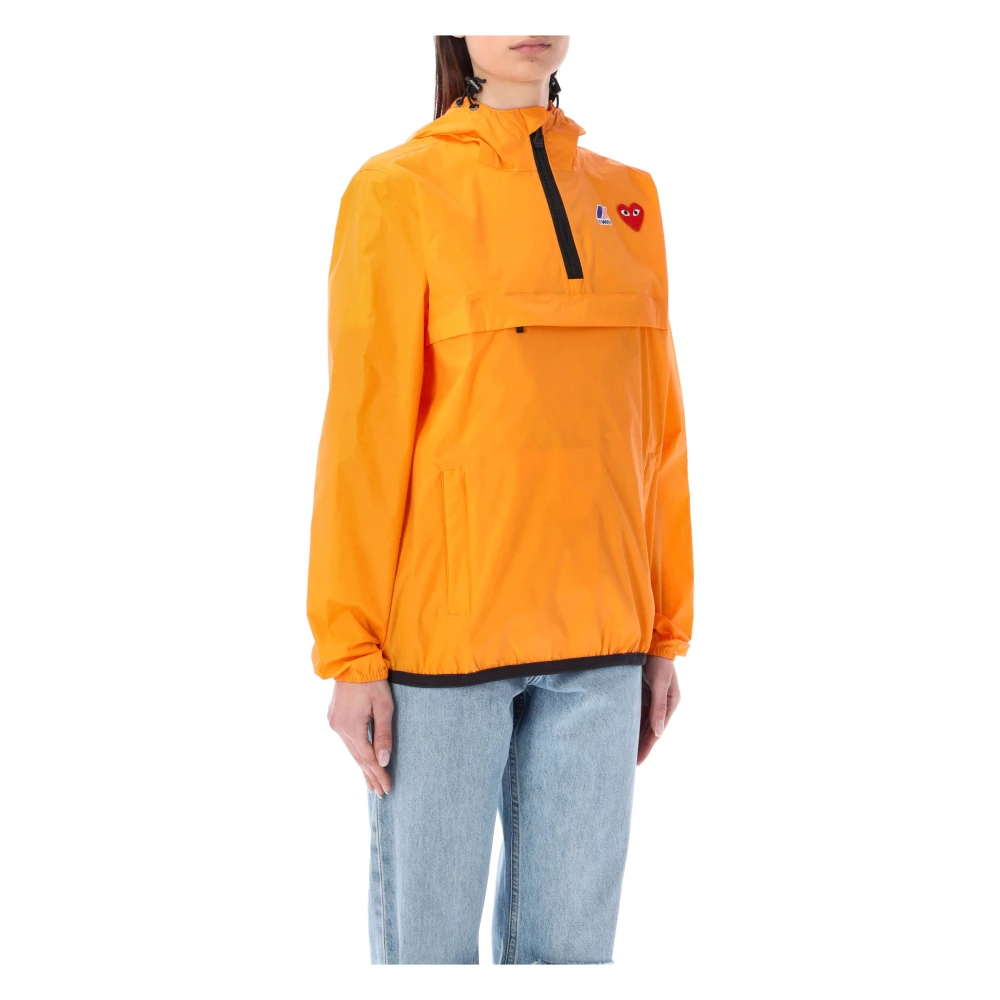 Comme des Garçons K-Way Full Zip Hoodie Orange Dames