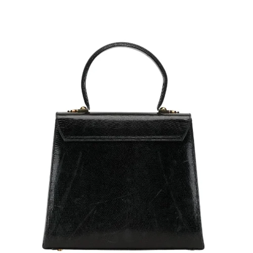 Salvatore Ferragamo Pre-owned Leather handbags Black Dames