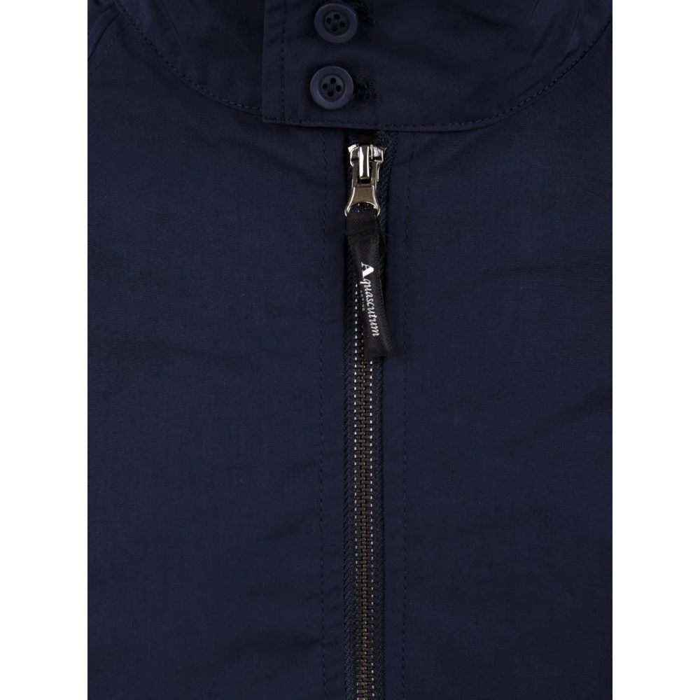 Aquascutum Blauwe Jassen voor Mannen Blue Heren
