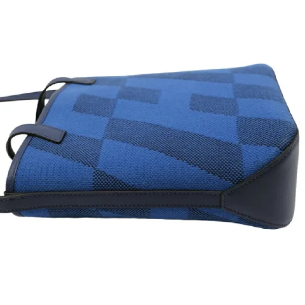 Hermès Vintage Pre-owned Canvas shoulder-bags Blue Dames