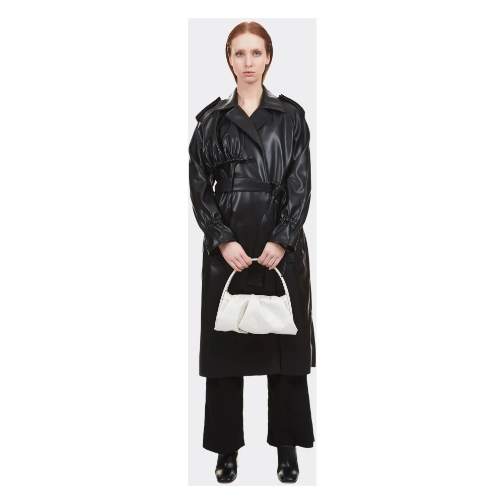 THEMOIRè Vegan Zwarte Trenchcoat Black Dames