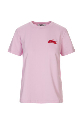 t-shirt-rose-brode-lapin