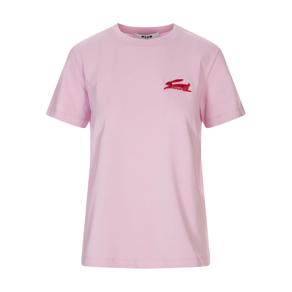 Msgm - Tops > T-Shirts - Pink - Msgm - Modalova