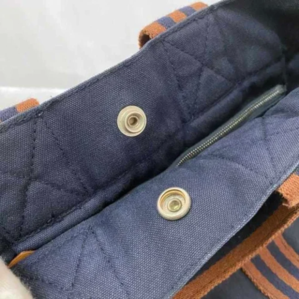 Hermès Vintage Pre-owned Canvas handbags Blue Unisex