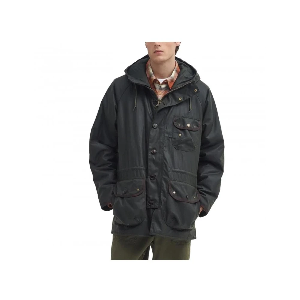 Barbour Field Parka Mwx2349 Olive Green Heren
