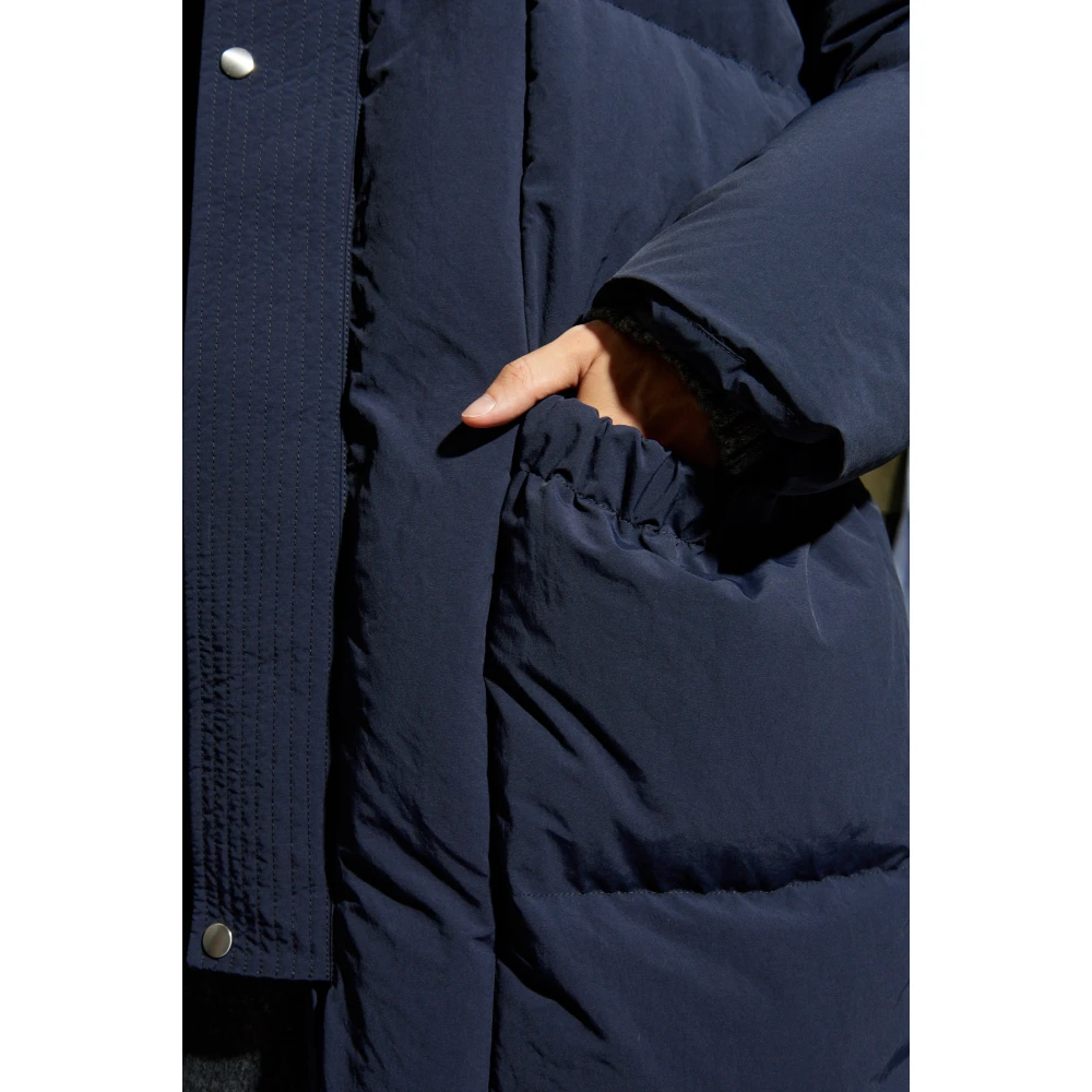 Jil Sander Lange donsjas Blue Heren