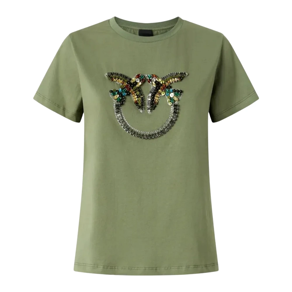 Pinko Women's Green T-Shirts, Xs, Quentin T-Shirt
