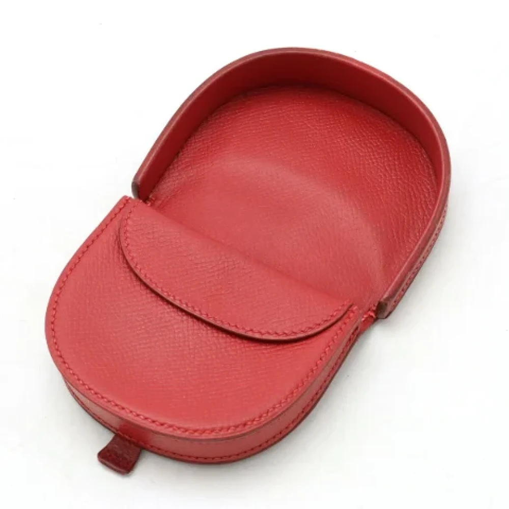 Hermès Vintage Pre-owned Leather wallets Red Dames