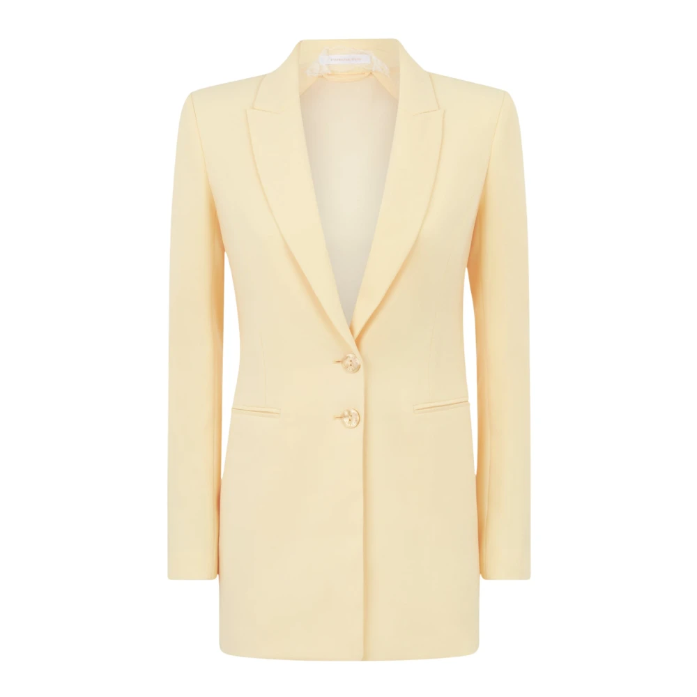 Patrizia Pepe Femme Jaune Vestes, Taille: 44 Fr Giacca
