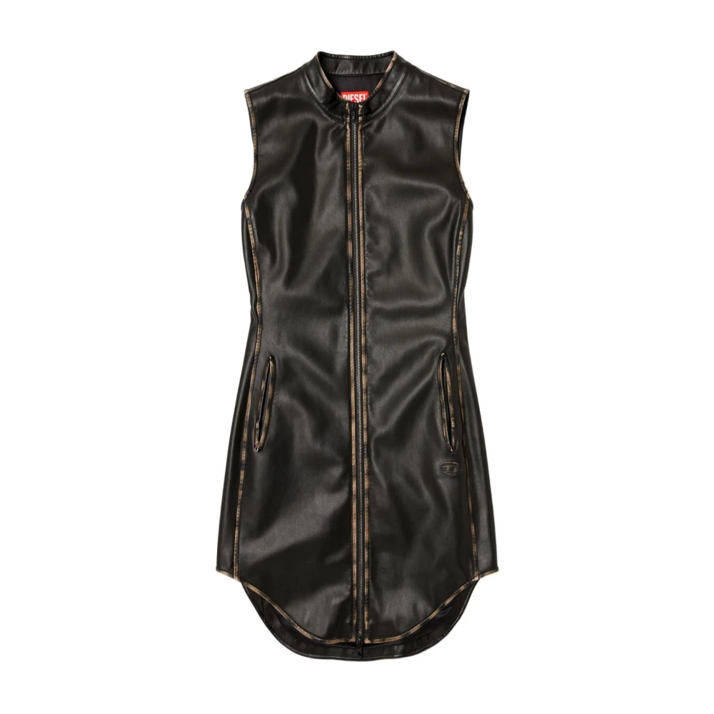 Diesel Damen Schwarz Elegantes Nero Kleid Aw25