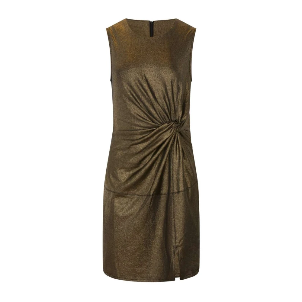 Molly Bracken Mouwloze Lurex Jurk Green Dames
