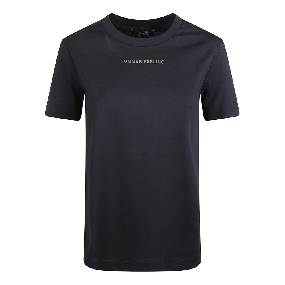 Max Mara - Tops > T-Shirts - Blue - Max Mara - Modalova