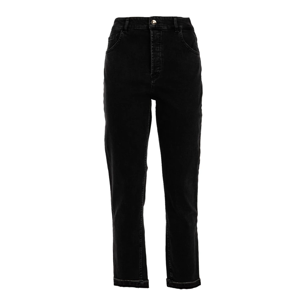 Liu Jo Enkel Detail Dames Jeans Black Dames