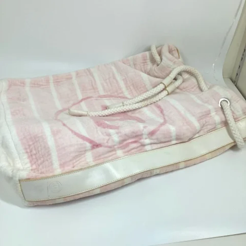 Chanel Vintage Pre-owned Cotton chanel-bags Pink Dames