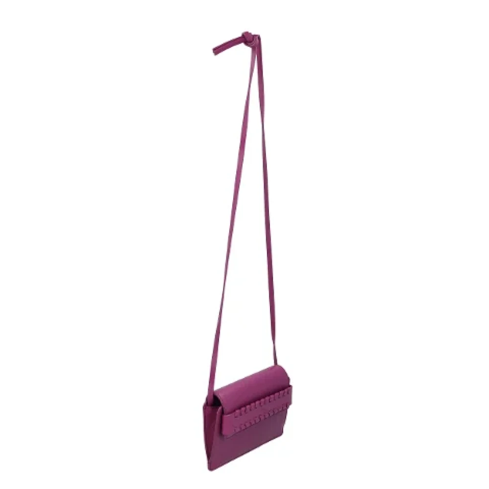 Chloé Leather shoulder-bags Purple Dames