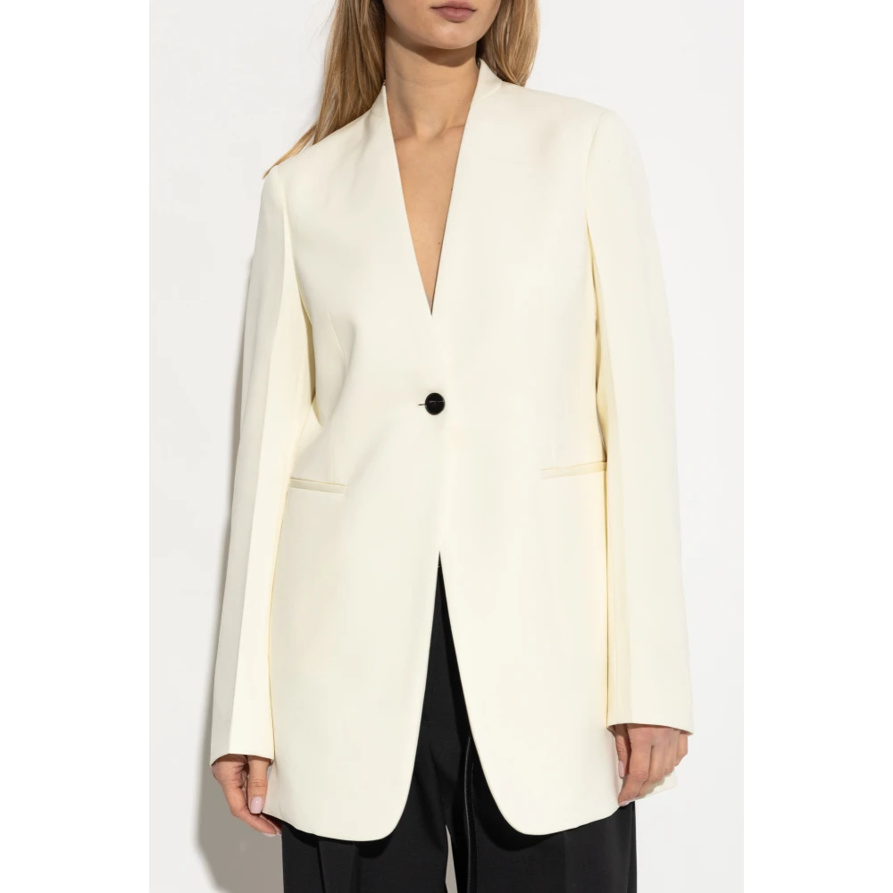 Jil Sander Wollen blazer Beige Dames