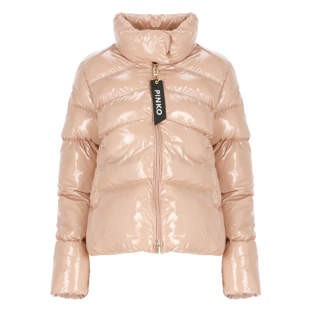 Pinko Gewatteerde jas met gepolijst effect Pink Dames