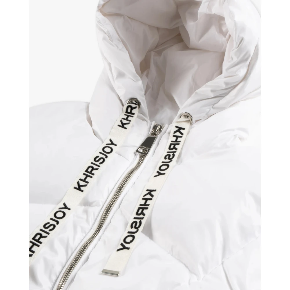 Khrisjoy Iconische Glanzende Pufferjas White Dames