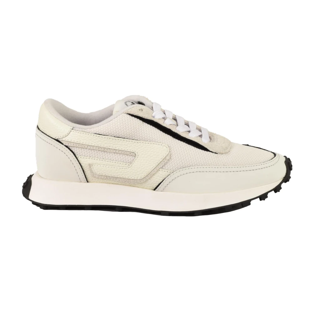 Diesel Casual Sneakers met rubberen zool Dames Schoenen Beige