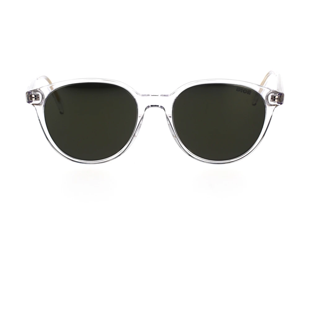 Dior Runda minimalistiska solglasögon med spegelglas Multicolor, Herr