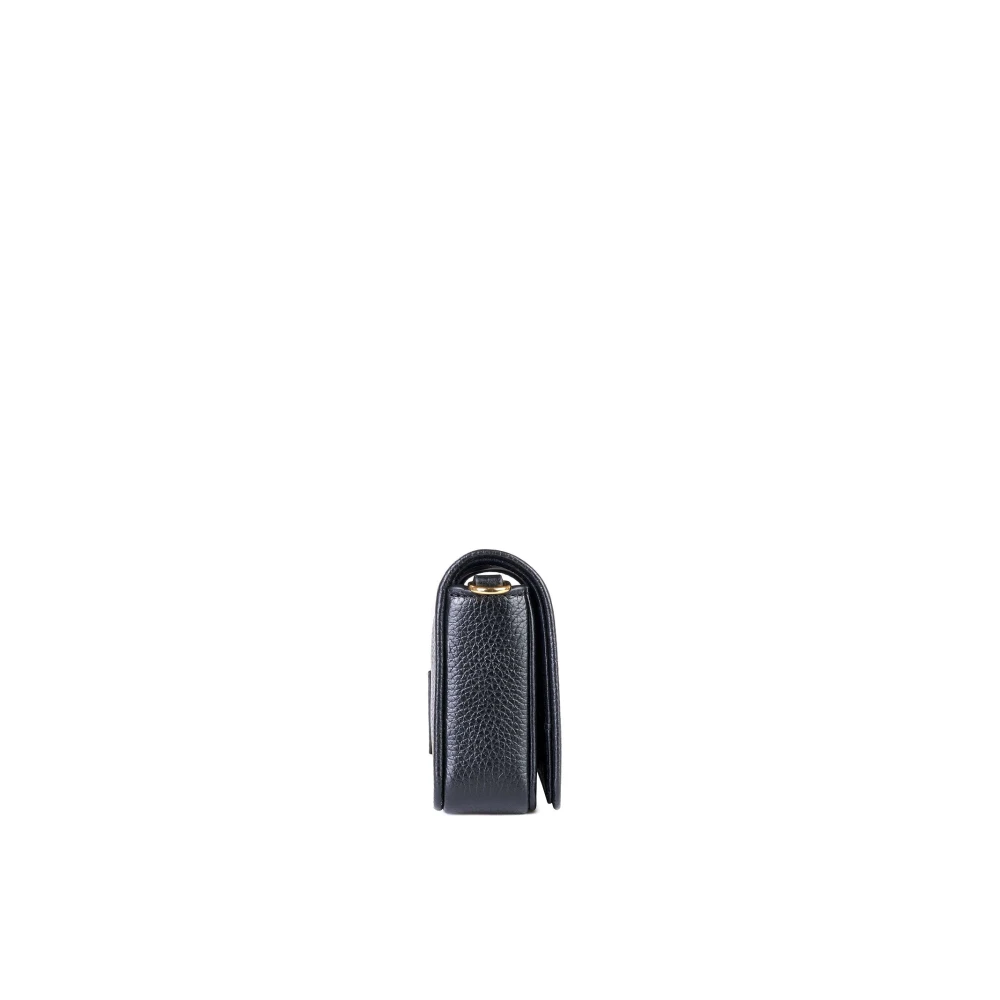 Marc Jacobs Zwarte Leren Mini Tas Black Dames