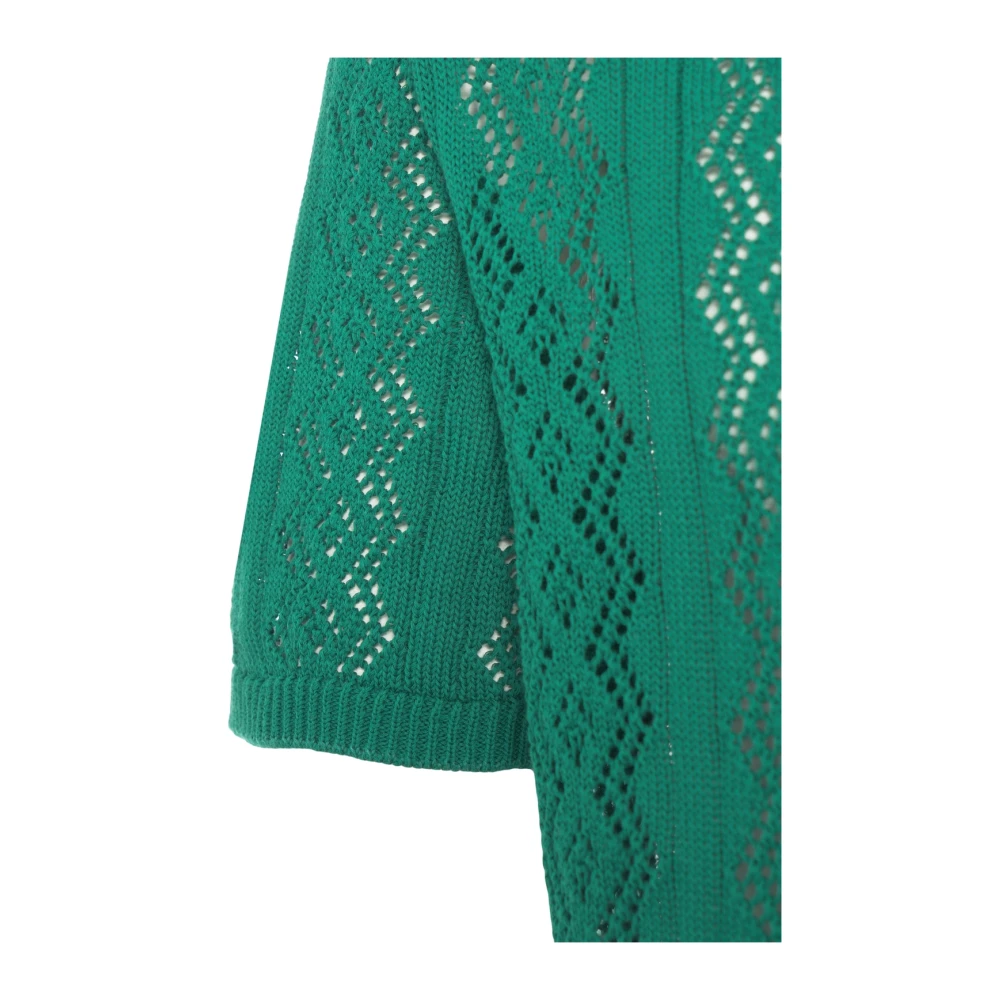 Amaránto Groene Gebreide Vest Korte Mouw Green Heren