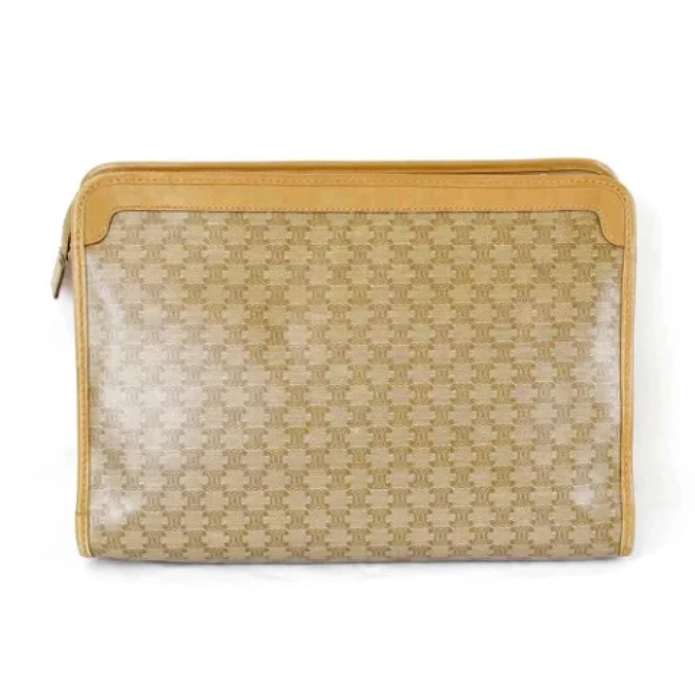 Celine Vintage Pre-owned Plastic celine-bags Beige Dames