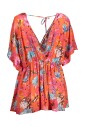 robe-caftan-rouge-a-fleurs-col-en-v
