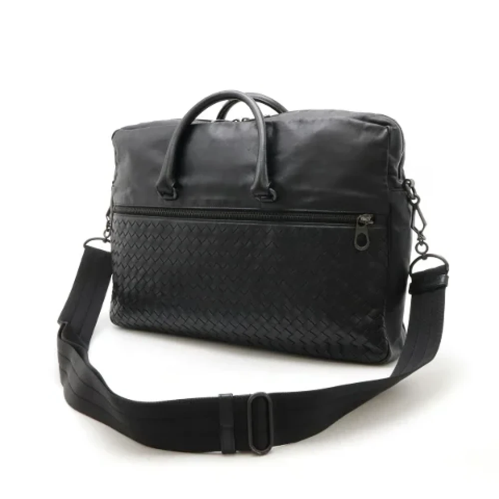 Bottega Veneta Vintage Pre-owned Leather handbags Black Dames