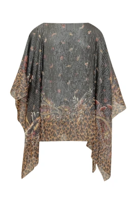 Silk Poncho Top
