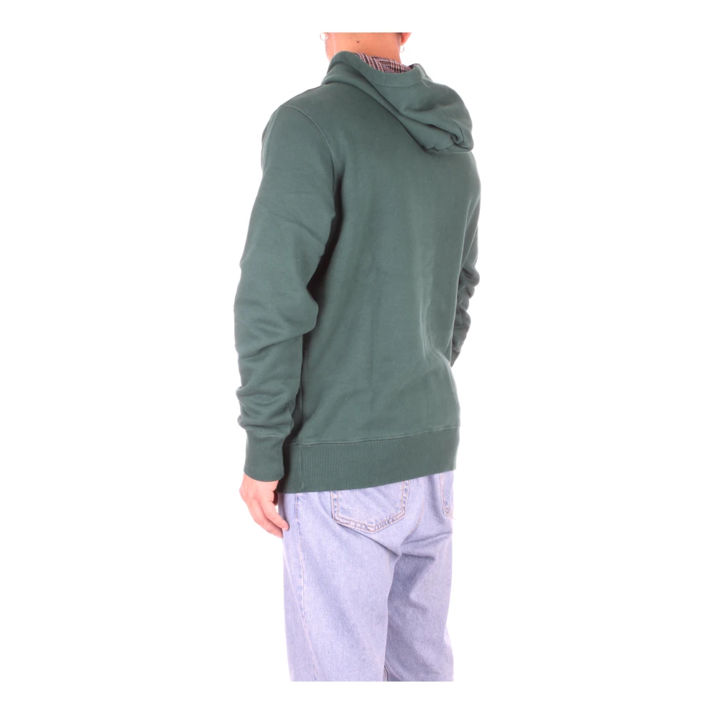 Saint Barth Groene trui met capuchon en voorlogo Green Heren