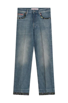 Embellished Pocket Denim Jeans