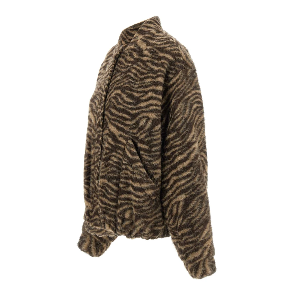 IRO Dierenprint Bomberjack Bruin Brown Dames