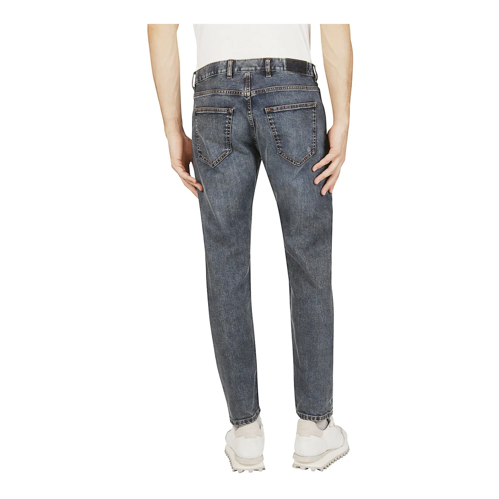 Eleventy Stretch Denim 5-Pocket Broek Blue Heren