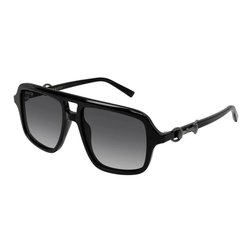 Gucci Women's Black Navigator Frame Sunglasses - Sunglasses - 55 Mm - Accessories