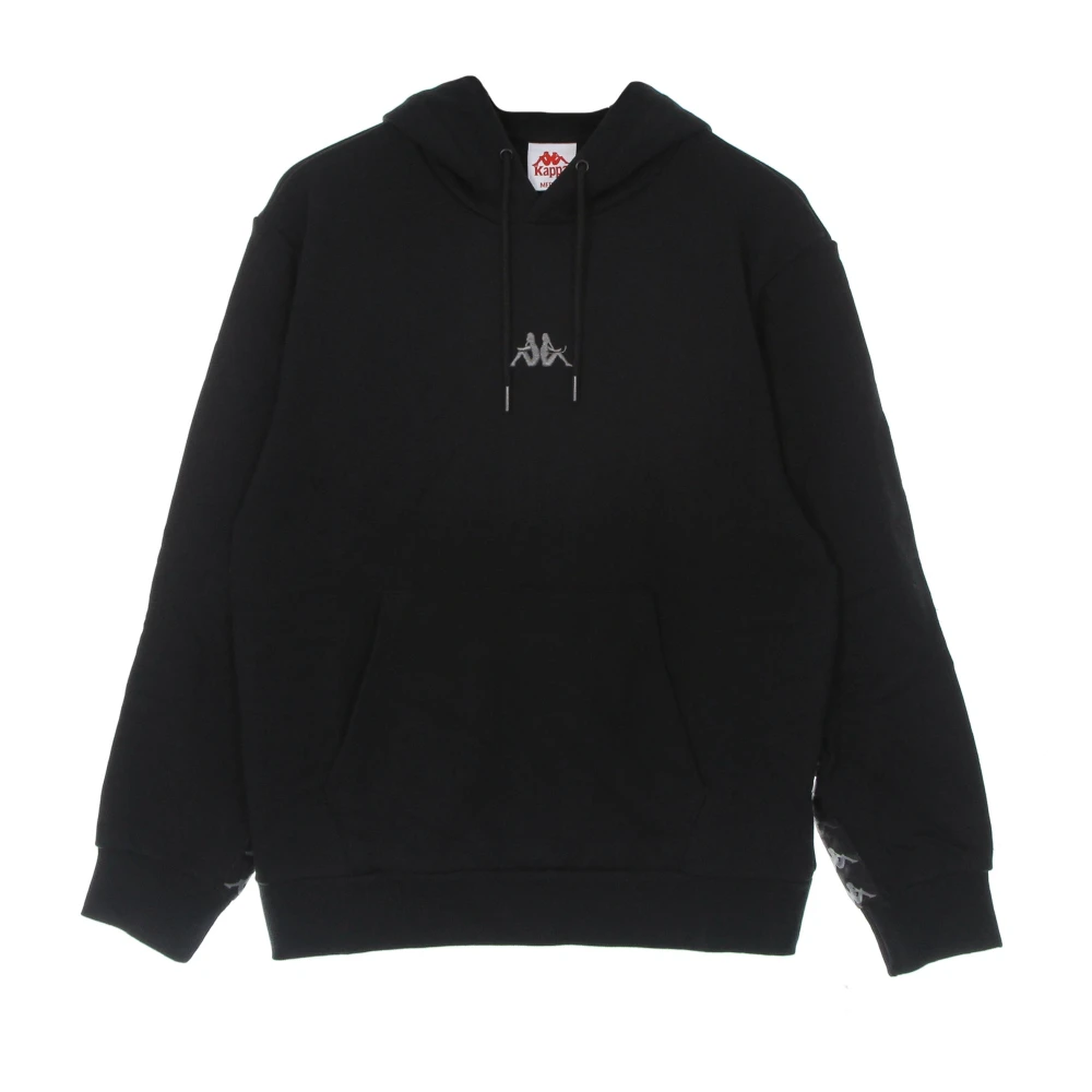Kappa Zwarte Hoodie met Crest Black Heren