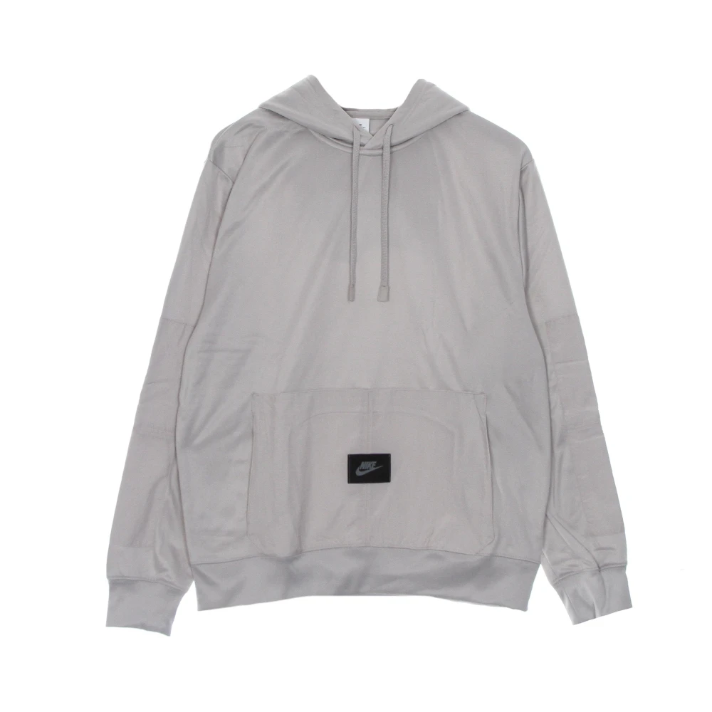 Nike Dri-FIT Fleece Hoodie met Lange Mouwen Gray Heren