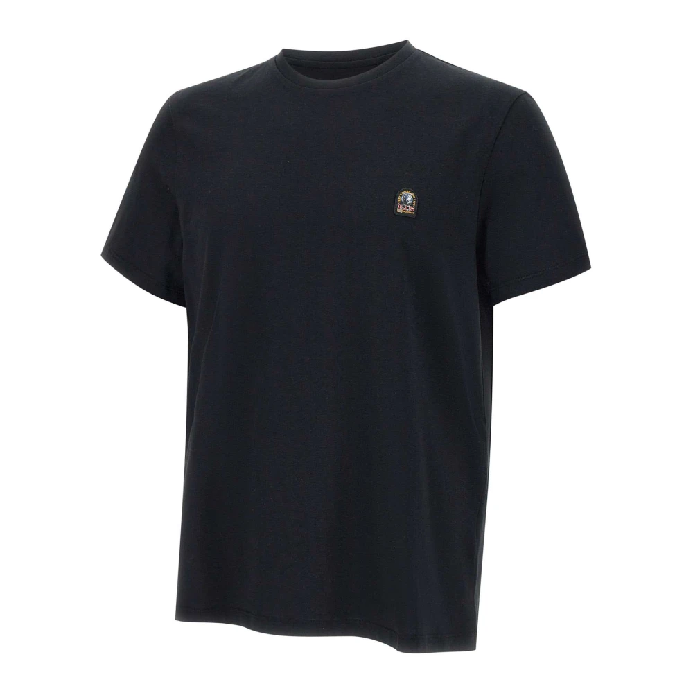 Parajumpers Zwart Patch Tee Katoenen T-shirt Black Heren
