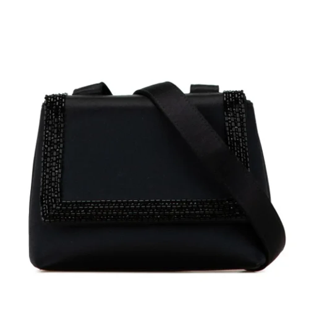 Chanel Vintage Pre-owned Satin chanel-bags Black Dames