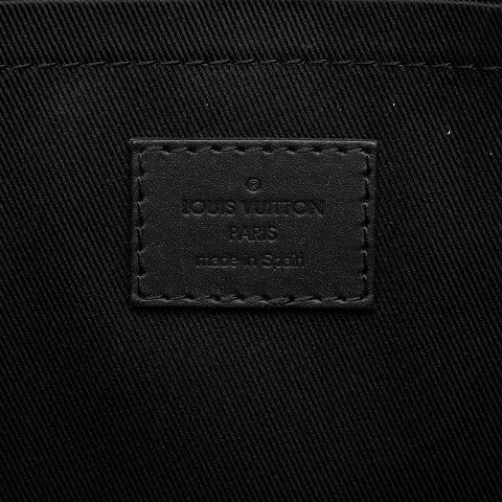 Louis Vuitton Vintage Pre-owned Leather clutches Black Heren