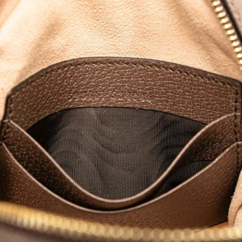 Gucci Vintage Pre-owned Canvas backpacks Beige Dames