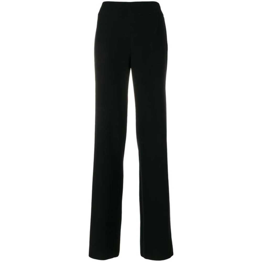 Emporio Armani Zwarte Hoge Taille Pantalon Black Dames