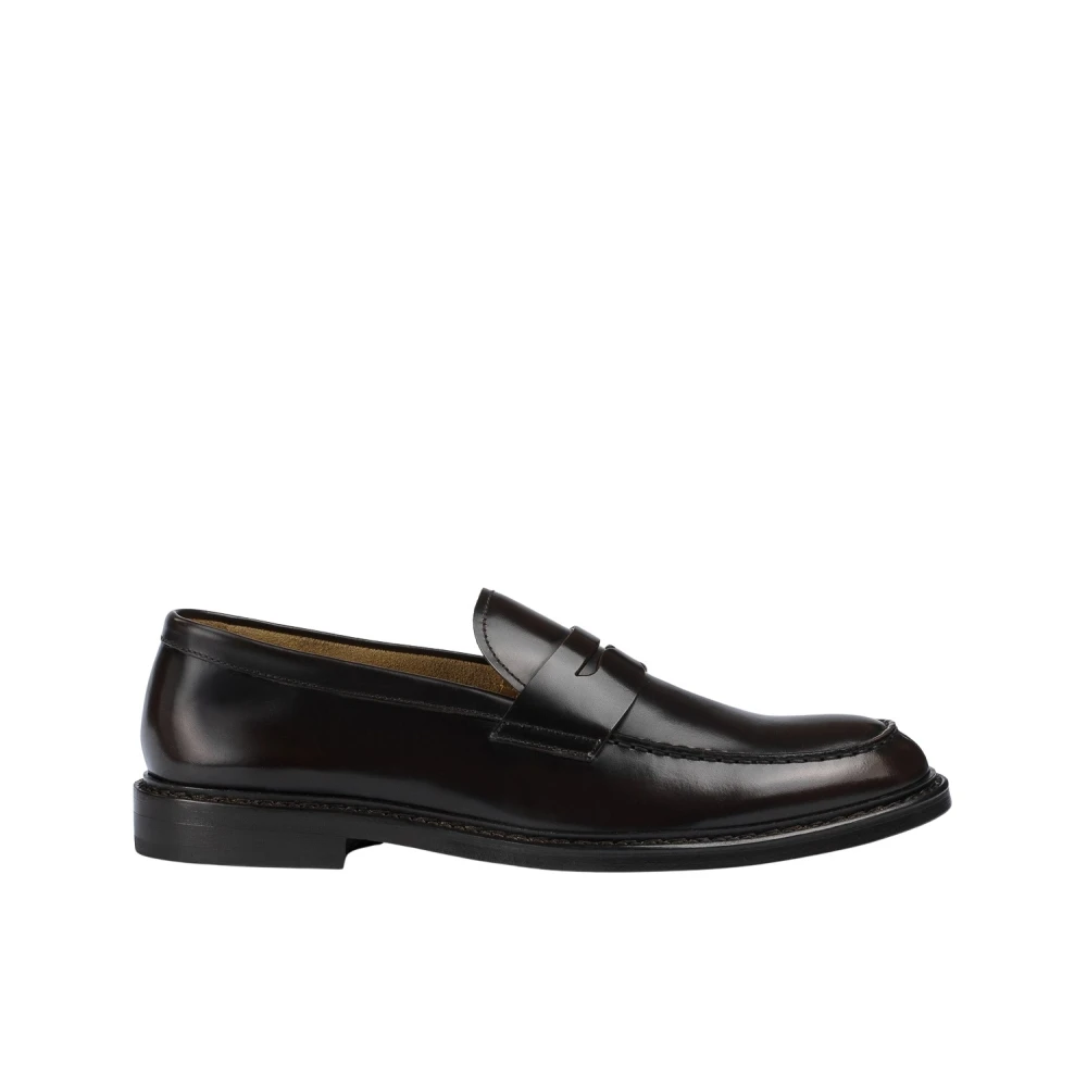 Doucal's Brown Loafers, Male, 9 Uk, Leather Loafer